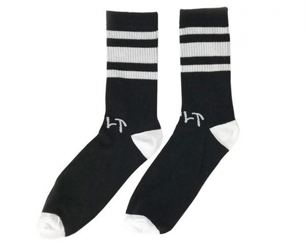 Cult 3 STRIPES Socks Black/White | TBB-BIKE