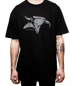 Animal CLASSIC GRIFFIN T-Shirt Black | TBB-BIKE