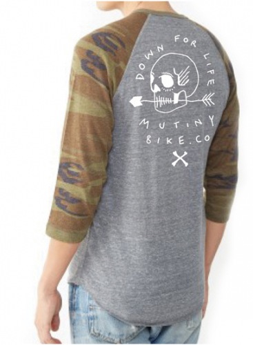Mutiny SKULL Henley Eco Grey/Camo