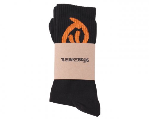 Ponožky Thebikebros LOGO Black/Orange