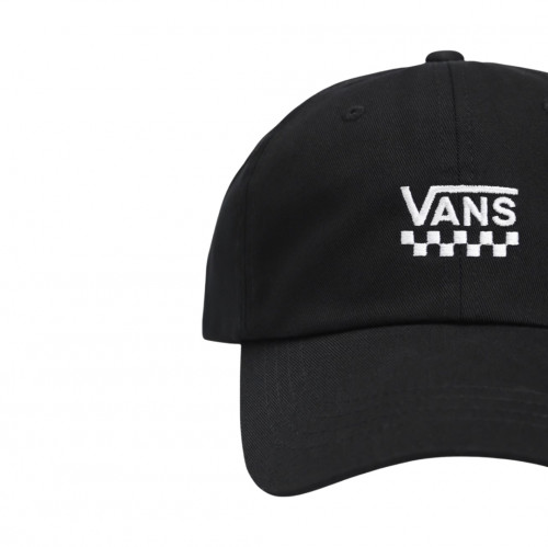 Kšiltovka Vans CHECKED CURVED BILL JOCKEY Black