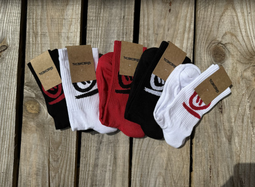 Ponožky Thebikebros BIG HEAD Soft Socks Red/Black