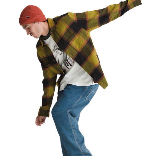 Košile Vans LARKSPUR PLAID FLANNEL Burnt Gold/ Blk