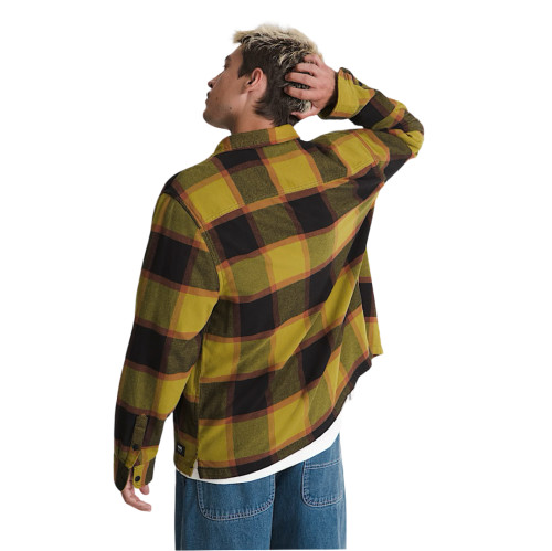 Košile Vans LARKSPUR PLAID FLANNEL Burnt Gold/ Blk