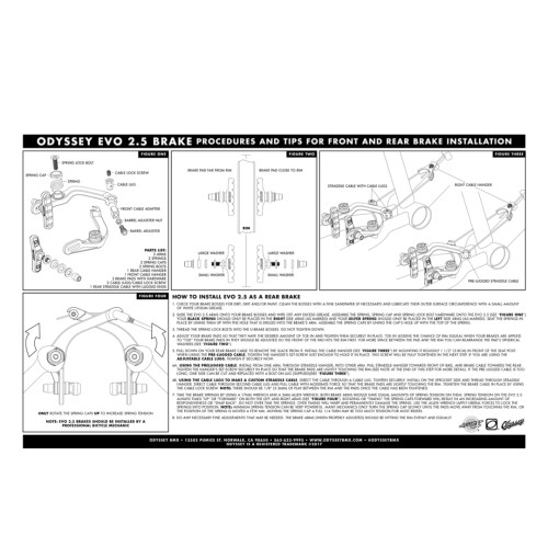 Brzdový set Odyssey EVO 2.5, Medium Black