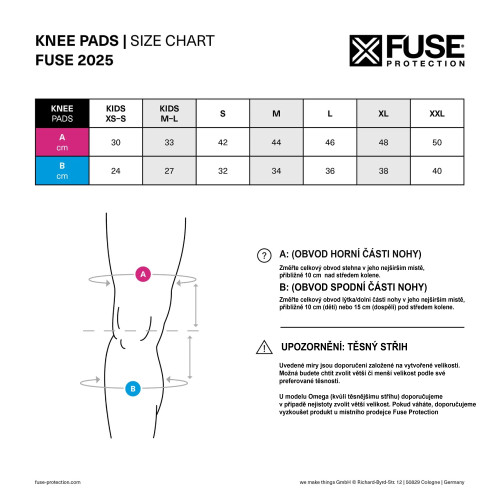 Chrániče kolen Fuse OMEGA POCKET