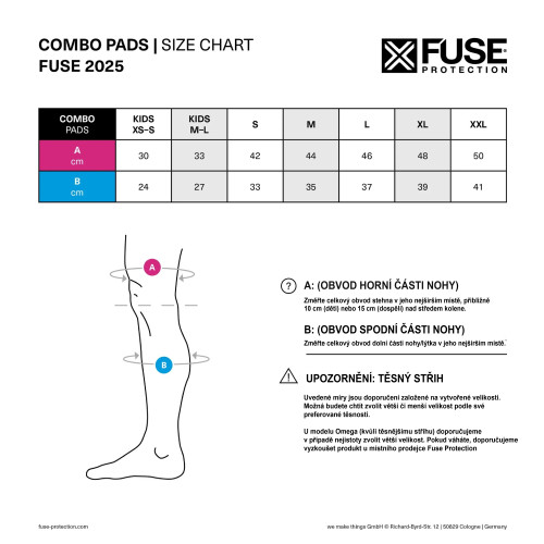 Chrániče holení a kolen Fuse ECHO 100