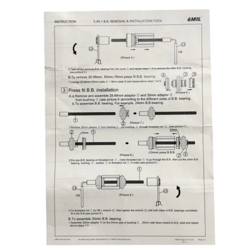 Sada instalační středového složení 6MIL BT-01