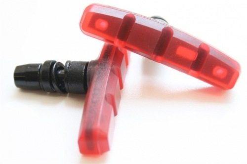 Brake Pads Gel Clear Red
