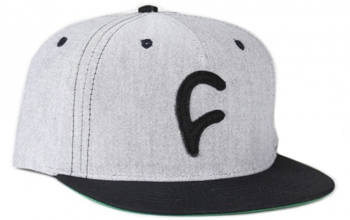 Cult FELT C Snapback Hat Grey