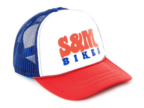 S&M KEEP ON TRUCKIN Trucker Hat Red/ Blue