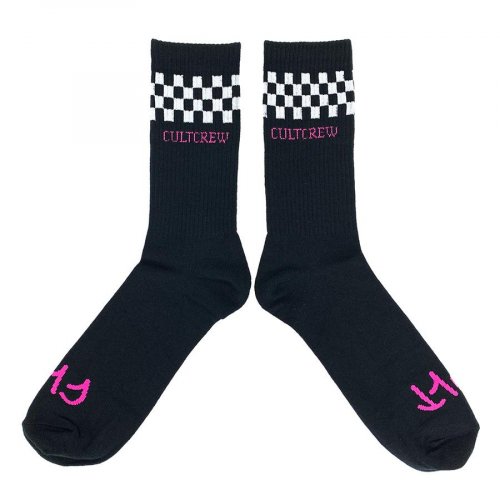Ponožky Cult EXCITE-BMX Black/ Pink