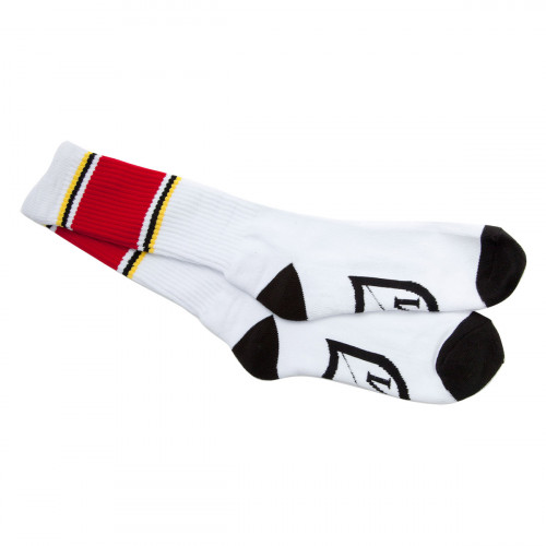 S&M RETROGRADE Socks White/ Red
