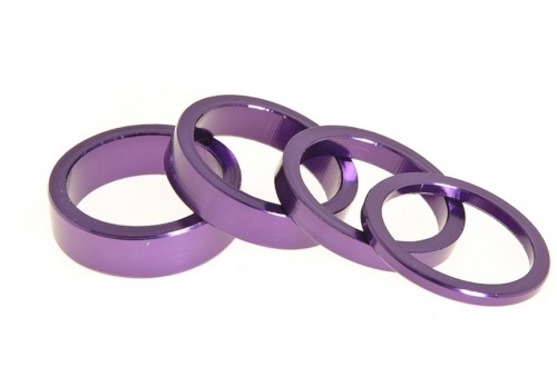 Salt Alu Headset Spacers Purple