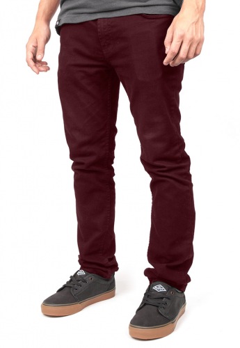 Shadow VULTUS Skinny Jeans Maroon