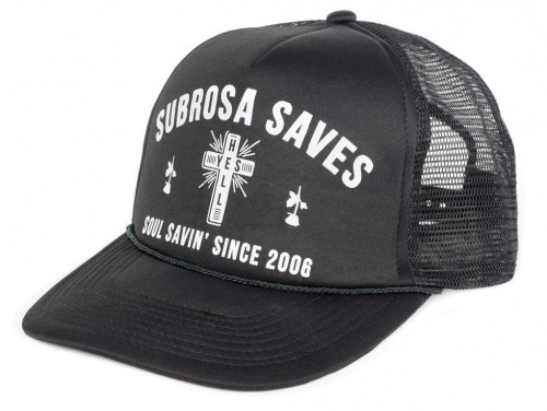 Subrosa SOUL SAVER Trucker Hat Black