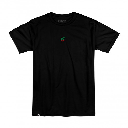 Subrosa ROSE EMBROIDERY T-shirt Black