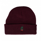 Subrosa ROSE EMBROIDERED Beanie Maroon