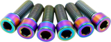 TLC Bikes Profile Titanium Stem Bolts Rainbow
